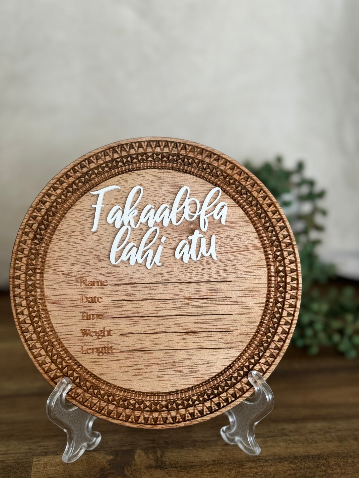 Birth Announcement Plaques